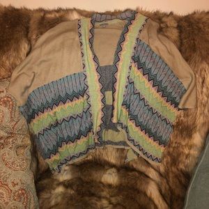 Poncho patterned